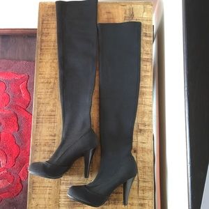 COPY - Report Black Stretch Thigh High Boots 9